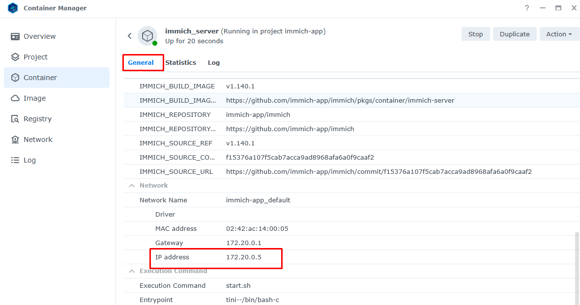 Container IP